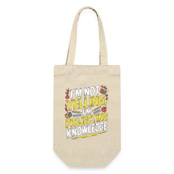 Elementary Teacher I'm Not Yelling Teaching Career - Gift Bag for Bottles - nature - Front