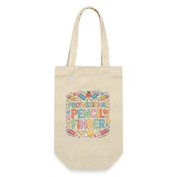Elementary Teacher Professional Pencil Educator - Gift Bag for Bottles - nature - Front