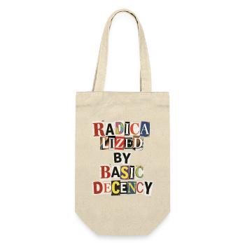 Radicalized by Decency Collage - Gift Bag for Bottles - nature - Front