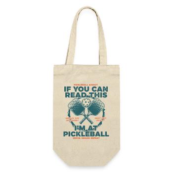 Pickleball Si tu peux lire ceci Je suis au Pickleball - Sac à bouteille - nature - Devant