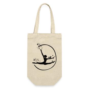 Gymnast With Band Rhythmic Gymnastics - Gift Bag for Bottles - nature - Front