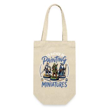 I prefer to paint miniatures - Gift Bag for Bottles - nature - Front