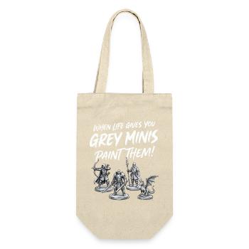 Grey Minis Saying Miniatures Painting - Gift Bag for Bottles - nature - Front