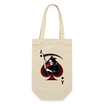 Reaper with Scythe on the Ace of Swords - Gift Bag for Bottles - nature - Front