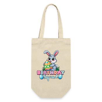 Birthday Squad Happy Easter Bunny Spring - Gift Bag for Bottles - nature - Front