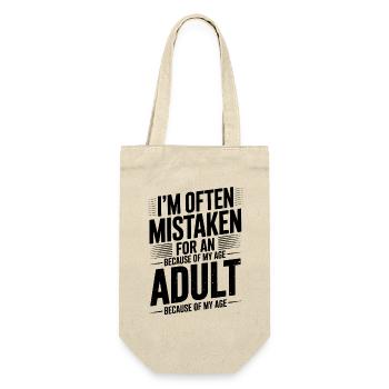 Dire que les jeunes ont l’air vieux Humour Cadeau drôle - Sac à bouteille - nature - Devant