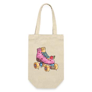 Rollschuhe Eiscreme Roller Skates Rollschuh - Geschenkbeutel für Flaschen - Natur - Vorne