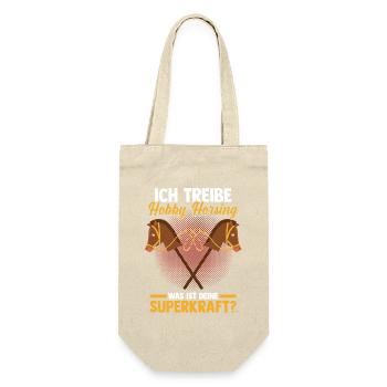 Steckenpferd Hobbyhorse Hobby Horsing - Gift Bag for Bottles - nature - Front