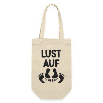 Lust auf Sex Humor Paar Fun Idee - Geschenkbeutel für Flaschen - Natur - Vorne
