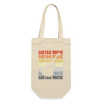 Guitar Music Vintage Look - Gift Bag for Bottles - nature - Front