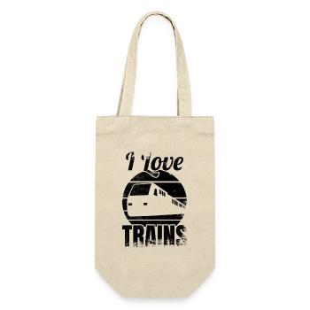 Railway lovers - Gift Bag for Bottles - nature - Front