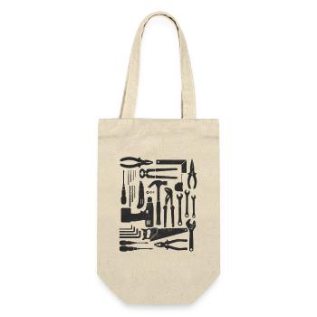 Ensemble d’outils DIY Craftsman Vintage - Sac à bouteille - nature - Devant