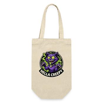Hella Creepy Neon Cat - Gift Bag for Bottles - nature - Front