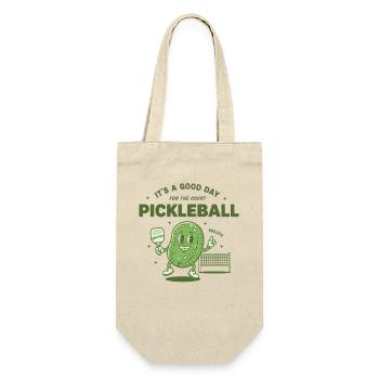 Pickleball, c’est une bonne journée pour le terrain, drôle - Sac à bouteille - nature - Devant