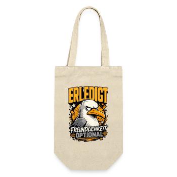Erledigt Freundlichkeit optional Adler Humor - Geschenkbeutel für Flaschen - Natur - Vorne