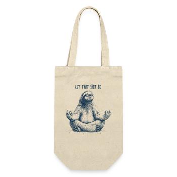 Let that shit go Sloth - Faultier - Gift Bag for Bottles - nature - Front