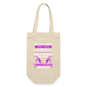 Fibro Fibromyalgie - Geschenkbeutel für Flaschen - Natur - Vorne