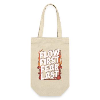 Fire Engineer Flow First Fear Last Fire Department - Geschenkbeutel für Flaschen - Natur - Vorne