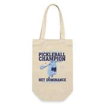 Pickleball Champion Net Dominance Relentless - Gift Bag for Bottles - nature - Front