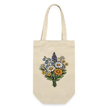Wildflower Bouquet - Gift Bag for Bottles - nature - Front