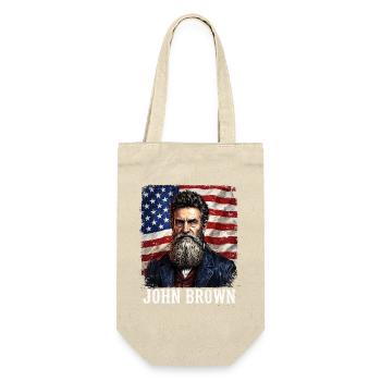 John Brown USA Flag. - Geschenkbeutel für Flaschen - Natur - Vorne