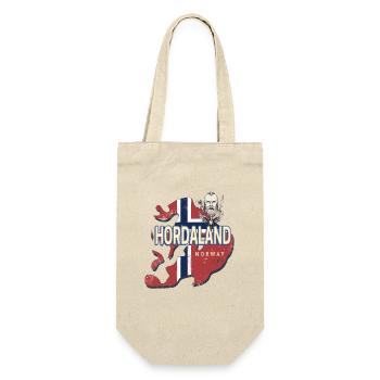 Hordaland Norway Province Map Souvenir - Gift Bag for Bottles - nature - Front