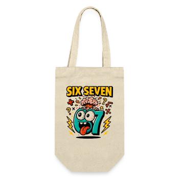 Six Seven 67 Italian Brainrot Nerd Humour Drôle - Sac à bouteille - nature - Devant