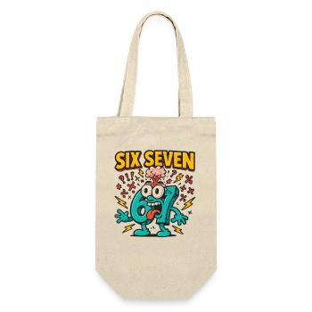 Six Seven 67 Italian Brainrot Nerd Humour Drôle - Sac à bouteille - nature - Devant