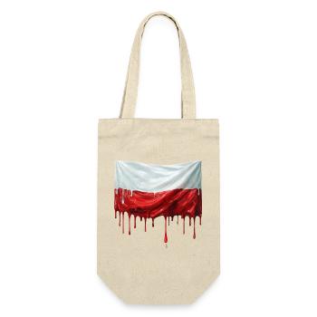 Peinture colorée du drapeau polonais - Sac à bouteille - nature - Devant