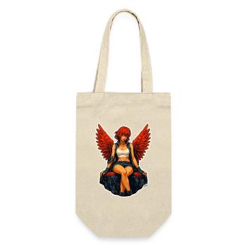 Crimson Wings Femme in Ink - Gift Bag for Bottles - nature - Front