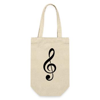 clef icon style music love - Gift Bag for Bottles - nature - Front