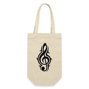 Musique de style tribal Clef amour - Sac à bouteille - nature - Devant