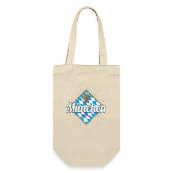 München Bayern Vintage Deutschland Souvenir - Geschenkbeutel für Flaschen - Natur - Vorne