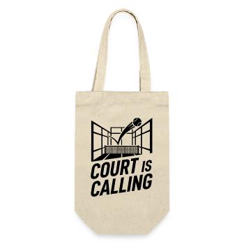 Court is Calling Padel Tennis Lifestyle Sport - Gift Bag for Bottles - nature - Front
