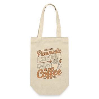 Paramedic Instructor Before EMS Coffee Lover - Gift Bag for Bottles - nature - Front