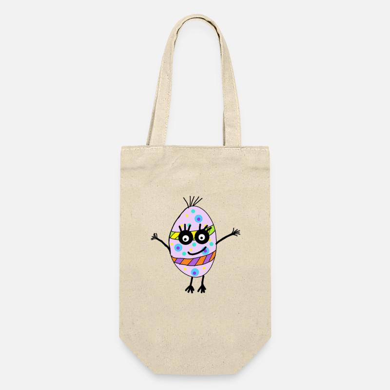 Egg Emotions Happy Easter Kids - Gift Bag for Bottles - nature