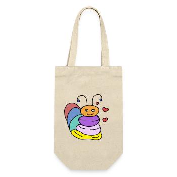 Chenilles, bébés enfants, enfants insectes - Sac à bouteille - nature - Devant