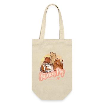 Portrait vintage de cochon d’Inde pour les amoureux des animaux - Sac à bouteille - nature - Devant