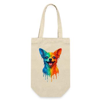 Chihuahua in bright colors - Gift Bag for Bottles - nature - Front