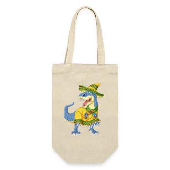 Dinosaur Cinco Fiesta Shirt - Gift Bag for Bottles - nature - Front
