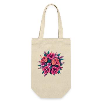 Hibiscus Floral Tropics - Gift Bag for Bottles - nature - Front