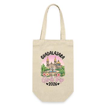Guadalajara Girls Trip 2026 - Gift Bag for Bottles - nature - Front