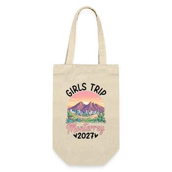 Girls Trip Monterrey 2027 - Gift Bag for Bottles - nature - Front