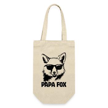 Papa Renard - Fête des pères Renard - Sac à bouteille - nature - Devant