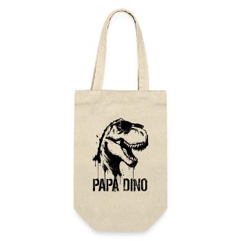 Papa Dino - Fête des pères dinosaure T-Rex - Sac à bouteille - nature - Devant