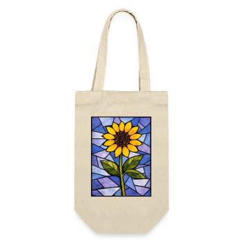 Yellow Sunflowers Flowers Sunflower Graphics - Gift Bag for Bottles - nature - Front