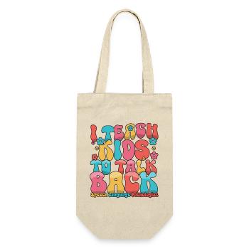 Ich bringe Kindern das Zurücksprechen der Sprachsprache bei - Geschenkbeutel für Flaschen - Natur - Vorne