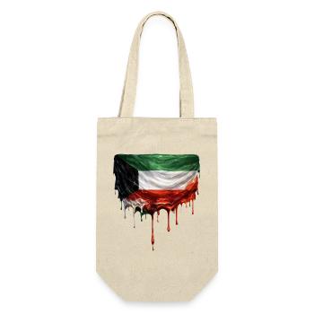 Kuwait Flag Dripping Art - Gift Bag for Bottles - nature - Front