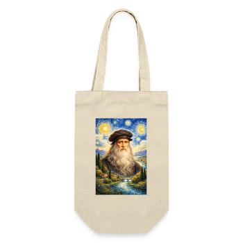 Leonardo da Vinci Starry Night - Gift Bag for Bottles - nature - Front
