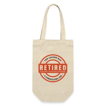 La légende a pris sa retraite - Sac à bouteille - nature - Devant